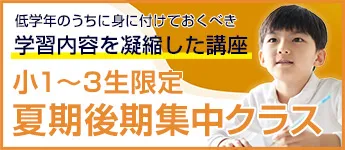 夏期 後期集中クラス